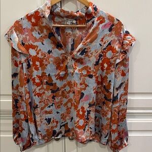 Next Orange and Blue Floral Blouse